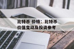 比特币 价格：比特币价值变动及投资参考